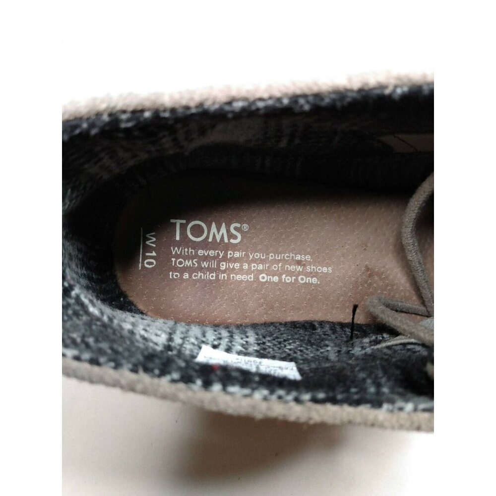 TOMS Kala Women's 3" Wedge Heel Lace Up Bootie Size 10 Taupe Desert - Picture 8 of 9